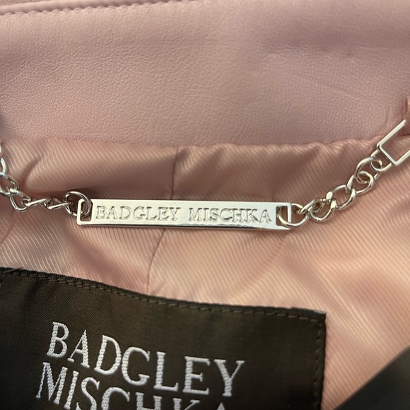 Badgley Mischka Blush Vegan Leather Trench- NWT - Picture 12 of 16